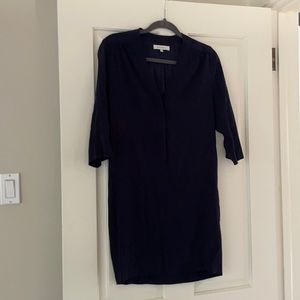 3/4 cocoon shape dress with pockets